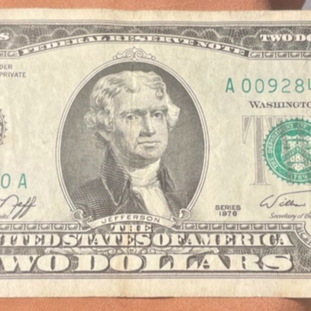 1976 Bicentennial Low #A00928400A Two Dollar Bill RARE   #205712142005 - Picture 3 of 6